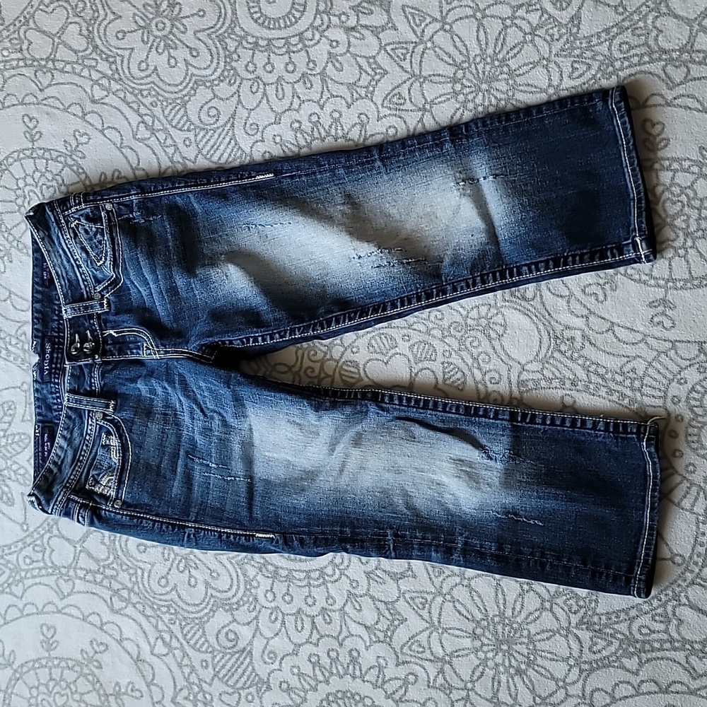 VIGOSS The New York Jean Capri Distressed Size 7/8